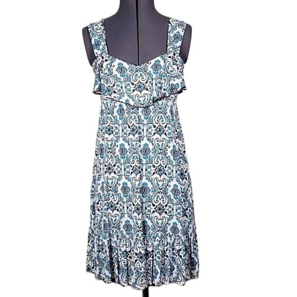 Kokoon Wide Strap Ruffle Midi Dress Sz XS - Picture 1 of 7